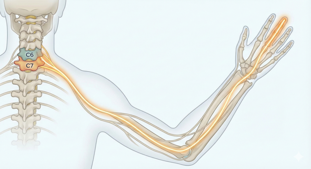 C7 nerve finger tingling numbness